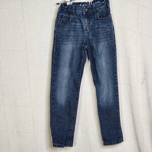 The Children's Place Dark Wash Straight Leg Cotton Adjustable Waist Jeans Size 6